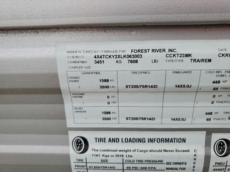 2020 Cherokee By Forest R 2020 Forest River Grey Wolf Camper