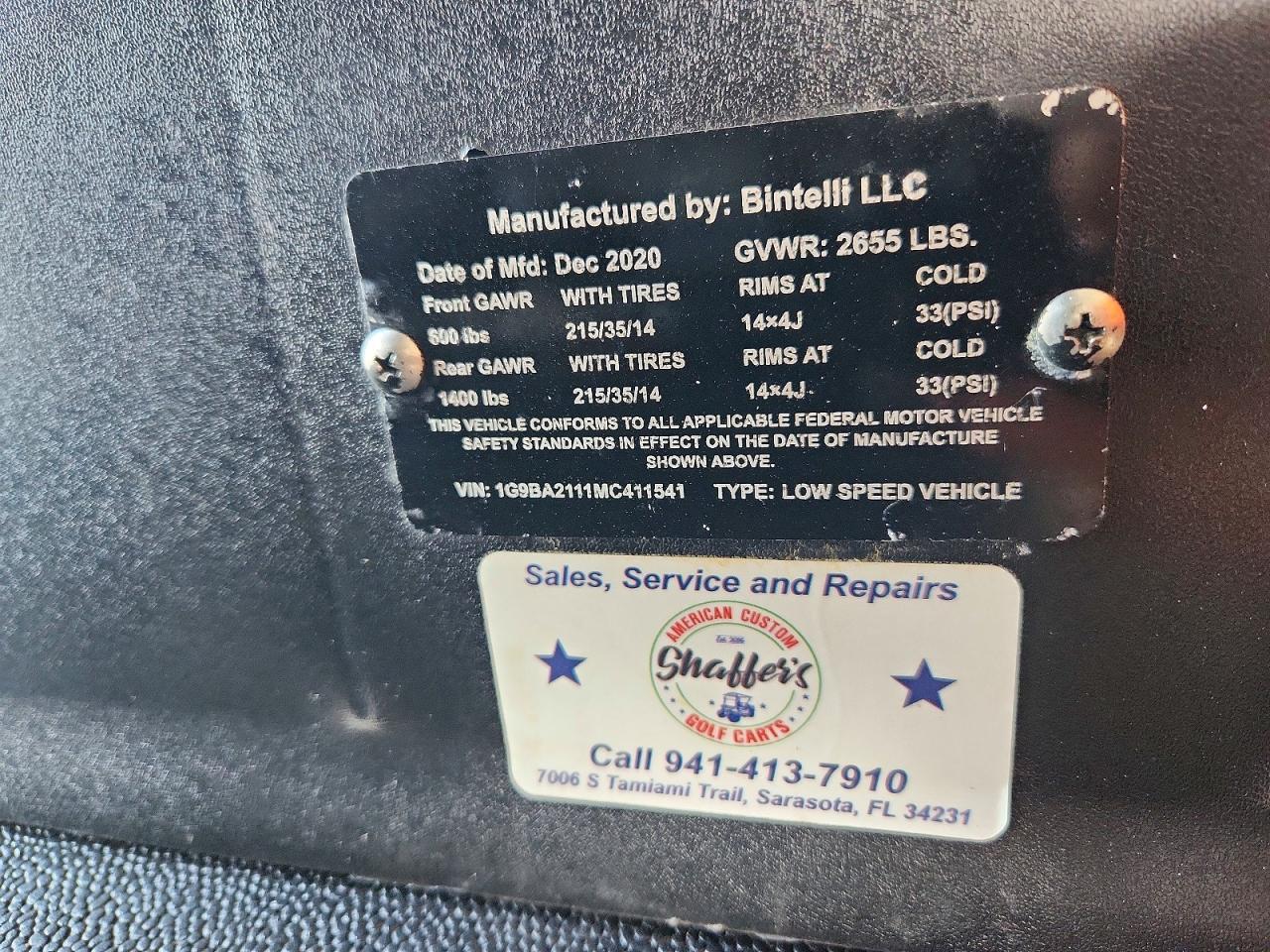 2021 Golf Cart 2 Club Car