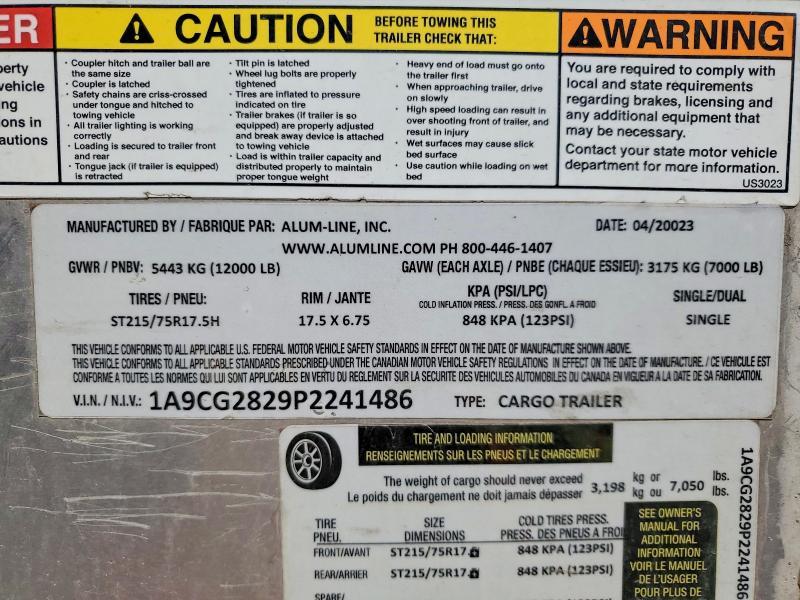 2023 Alum-Line Horse Trailer