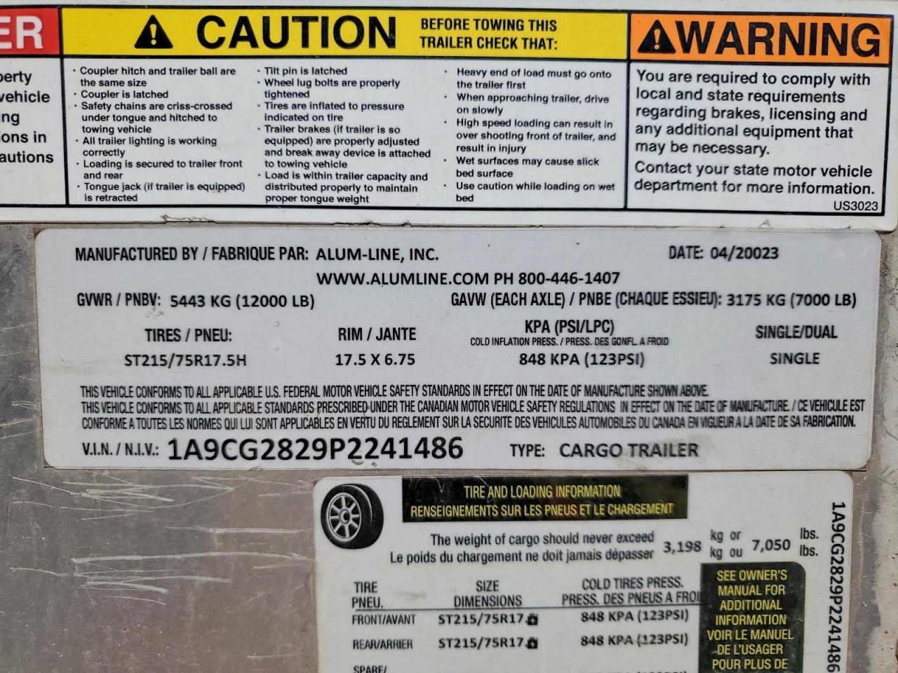 2023 Alum-Line Horse Trailer