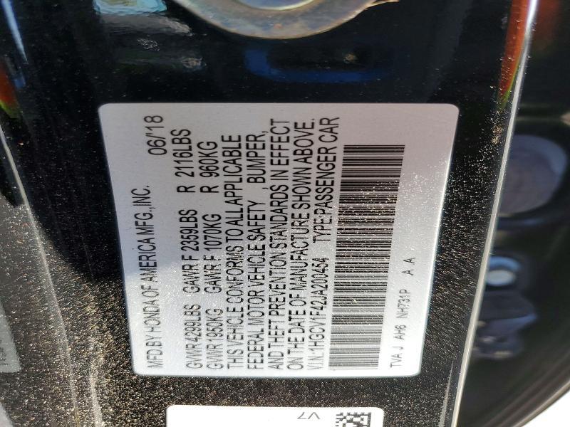 2018 Honda Accord ex