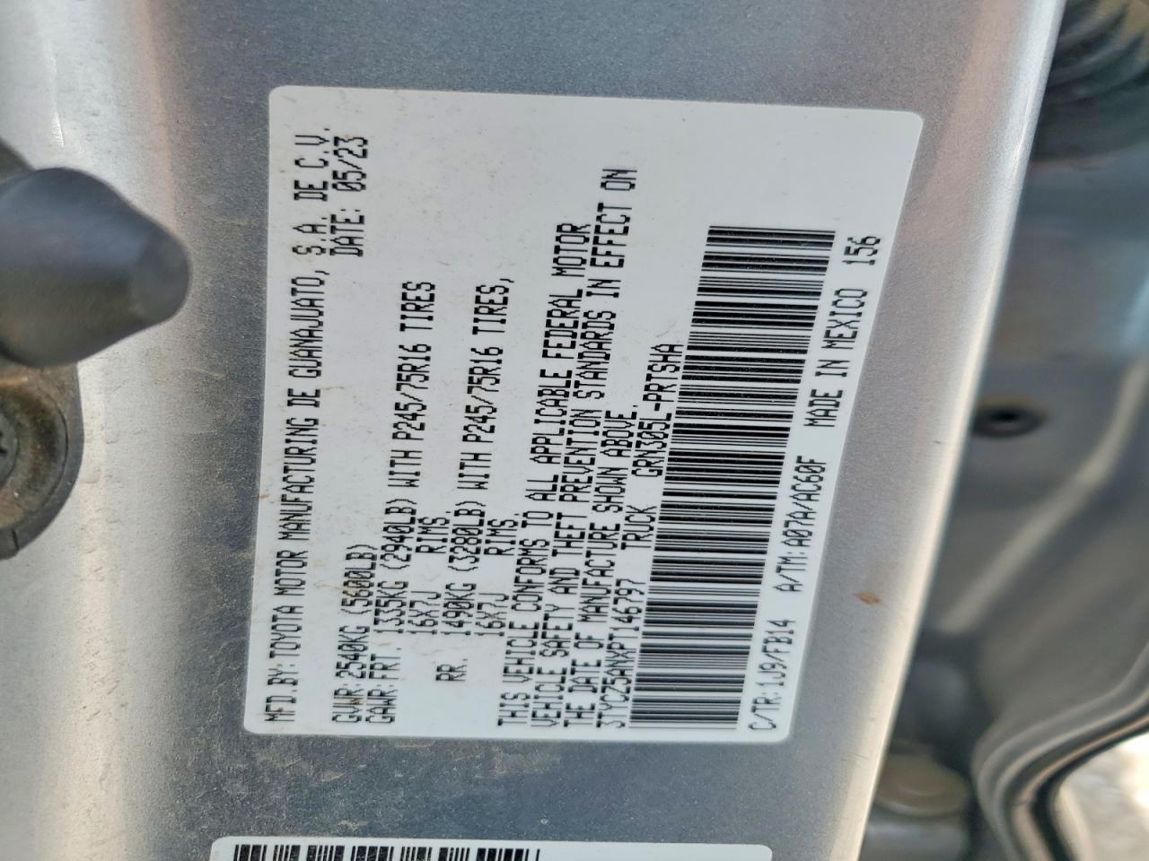 2023 Toyota Tacoma SR V6