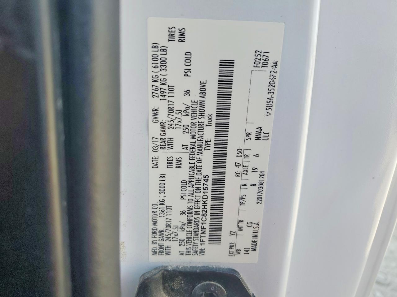 2017 Ford F150