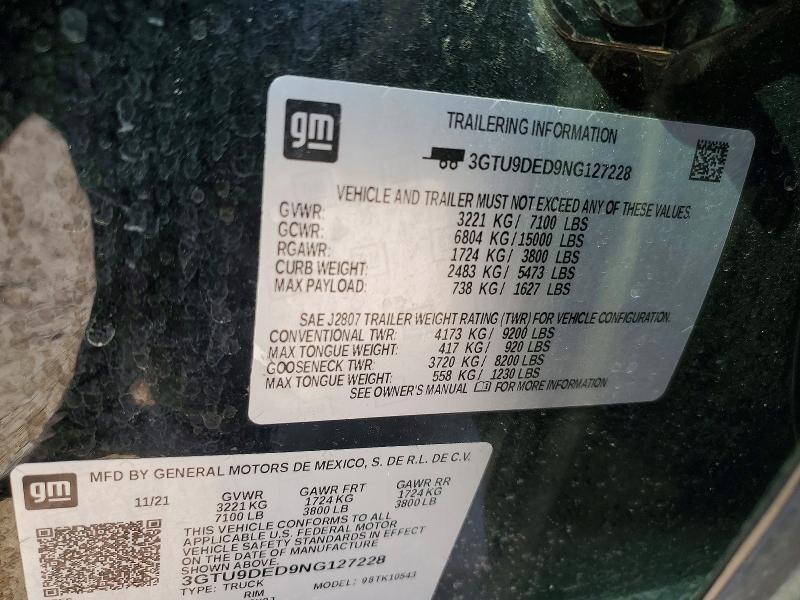 2022 GMC Sierra Limited K1500 SLT