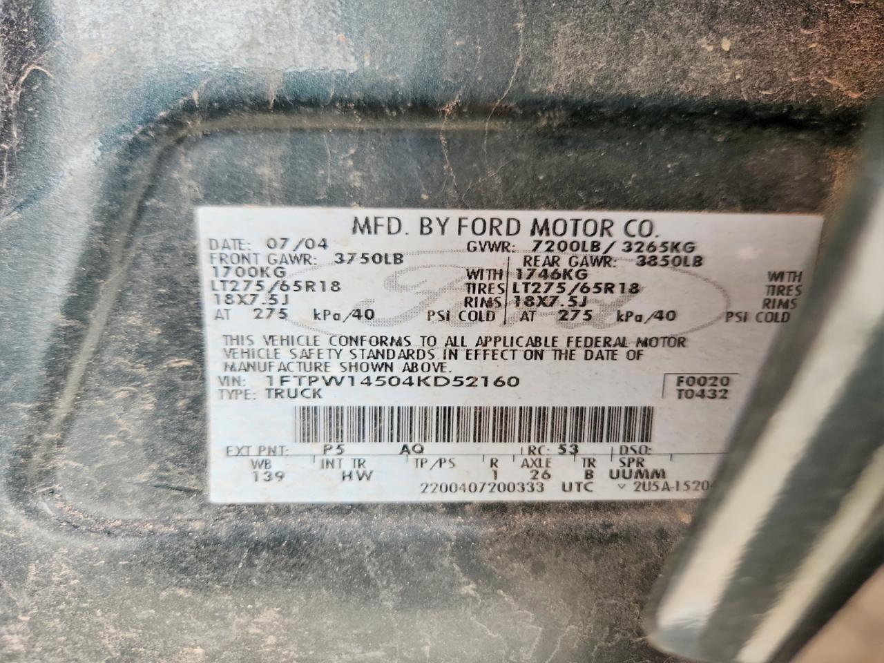 2004 Ford F150 Supercrew