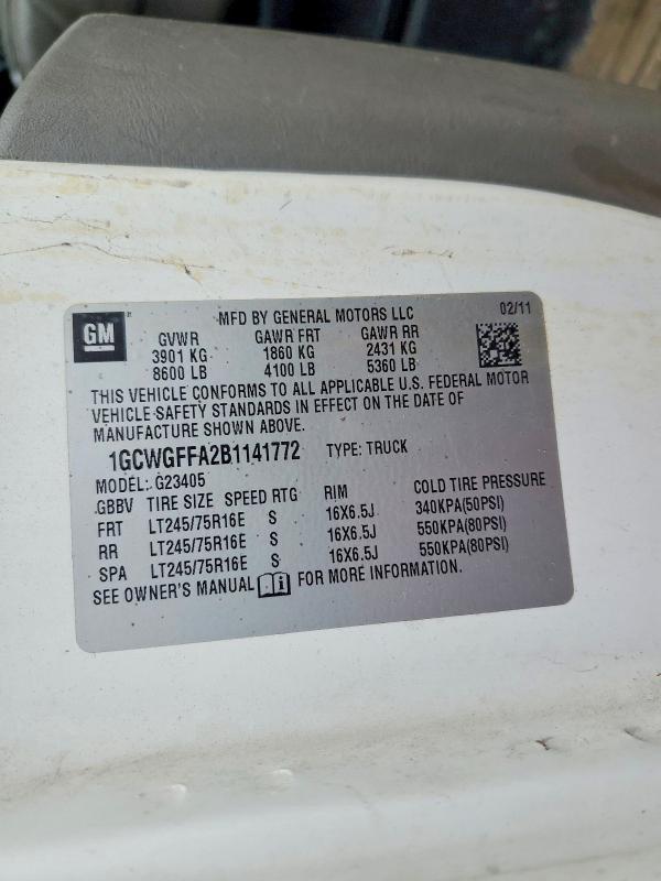 2011 Chev Express G2500