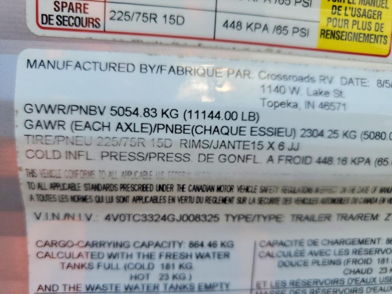 2016 Crossroads Zinger Camper