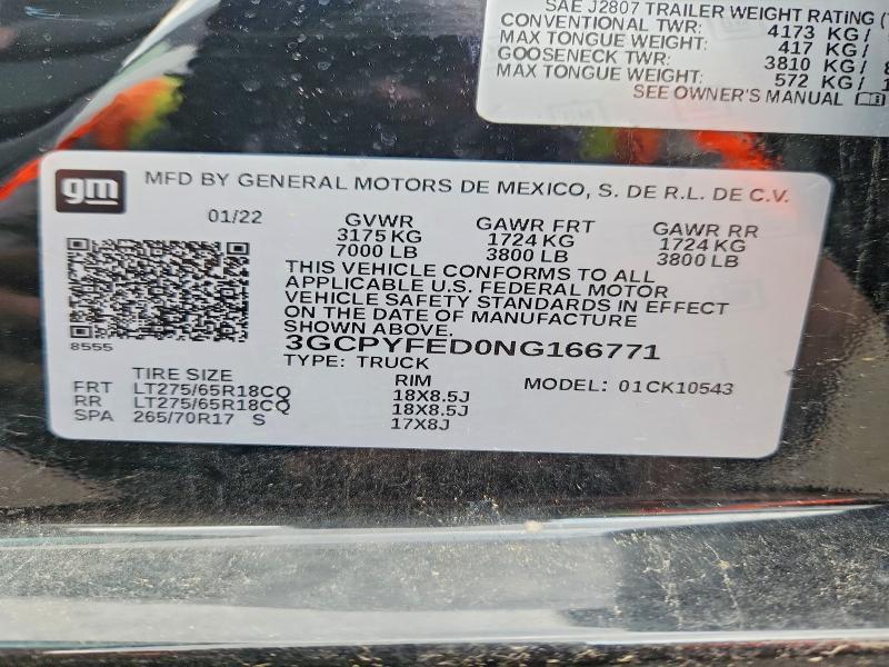 2022 Chev Silverado K1500 ltz