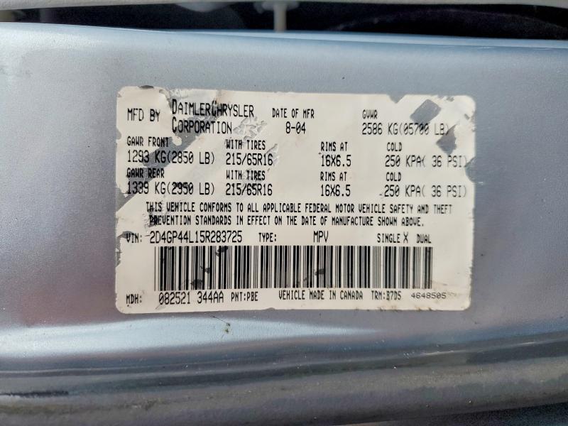 2005 Dodge Grand Caravan sxt