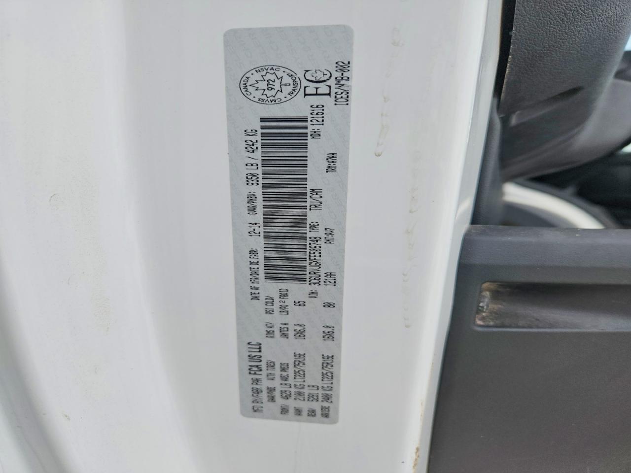 2015 Dodge RAM Promaster 3500 3500 High