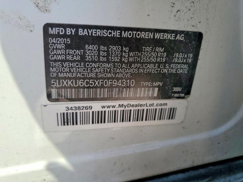 2015 BMW X6 Xdrive50i