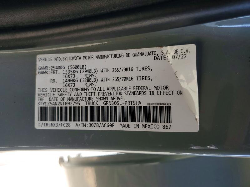 2022 Toyota Tacoma SR5 V6