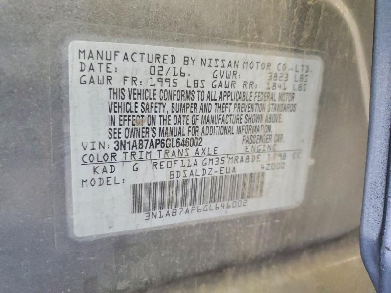 2016 Nissan Sentra sv