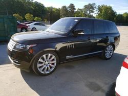 Land Rover salvage cars for sale: 2016 Land Rover Range Rover Supercharged