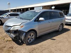 Salvage cars for sale from Copart Phoenix, AZ: 2011 Toyota Sienna LE
