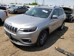 Jeep salvage cars for sale: 2019 Jeep Cherokee Latitude