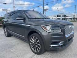 Salvage cars for sale from Copart Houston, TX: 2018 Lincoln Navigator L Select
