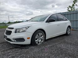 Salvage cars for sale from Copart Ottawa, ON: 2015 Chevrolet Cruze LS