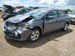 Salvage cars for sale from Copart Elgin, IL: 2015 Honda Civic LX