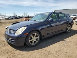 Salvage cars for sale from Copart Rocky View County, AB: 2004 Infiniti G35