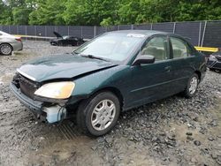 Honda Civic lx salvage cars for sale: 2002 Honda Civic LX