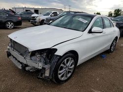 Mercedes-Benz salvage cars for sale: 2015 Mercedes-Benz C 300 4matic