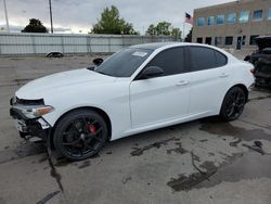 Alfa Romeo salvage cars for sale: 2021 Alfa Romeo Giulia TI