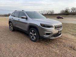 Jeep Cherokee Limited salvage cars for sale: 2020 Jeep Cherokee Limited