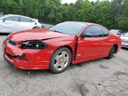 Vehiculos salvage en venta de Copart Austell, GA: 2006 Chevrolet Monte Carlo SS