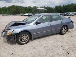 Salvage cars for sale from Copart Charles City, VA: 2007 Honda Accord SE