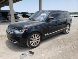 Salvage cars for sale from Copart West Palm Beach, FL: 2016 Land Rover Range Rover Supercharged