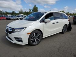 Honda Odyssey Elite Vehiculos salvage en venta: 2018 Honda Odyssey Elite
