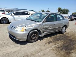 Honda salvage cars for sale: 2003 Honda Civic LX