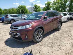 Salvage cars for sale from Copart Central Square, NY: 2019 Toyota Highlander SE