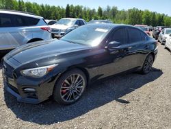 Salvage cars for sale from Copart Bowmanville, ON: 2017 Infiniti Q50 RED Sport 400