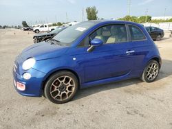 Vehiculos salvage en venta de Copart Miami, FL: 2012 Fiat 500 Sport