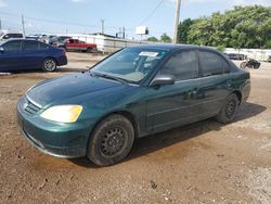 Honda Civic salvage cars for sale: 2002 Honda Civic LX