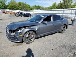 Salvage cars for sale from Copart Grantville, PA: 2017 Audi A4 Premium Plus