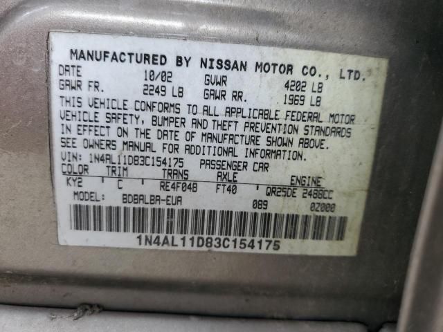 2003 Nissan Altima Base