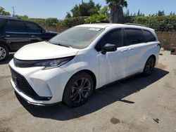 Toyota Sienna salvage cars for sale: 2021 Toyota Sienna XSE