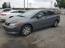 Honda salvage cars for sale: 2012 Honda Civic LX