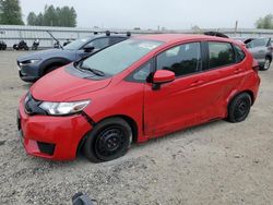 Salvage cars for sale from Copart Arlington, WA: 2016 Honda FIT LX