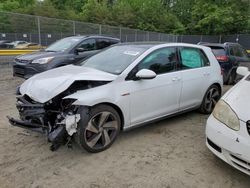 Salvage cars for sale from Copart Waldorf, MD: 2019 Volkswagen GTI S