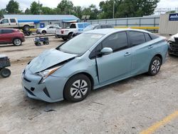 Salvage cars for sale from Copart Wichita, KS: 2016 Toyota Prius