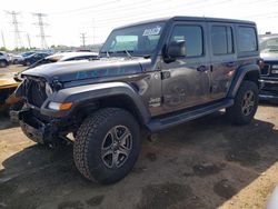 Salvage cars for sale from Copart Elgin, IL: 2019 Jeep Wrangler Unlimited Sport