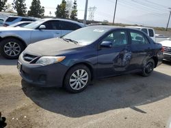 Salvage cars for sale from Copart Rancho Cucamonga, CA: 2012 Toyota Corolla Base