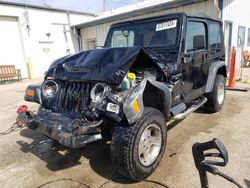 Jeep salvage cars for sale: 2001 Jeep Wrangler / TJ Sport