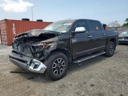 Salvage cars for sale from Copart Homestead, FL: 2020 Toyota Tundra Crewmax 1794