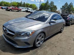 Mercedes-Benz cla-Class salvage cars for sale: 2018 Mercedes-Benz CLA 250 4matic