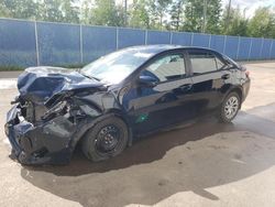Salvage cars for sale from Copart Moncton, NB: 2018 Toyota Corolla L